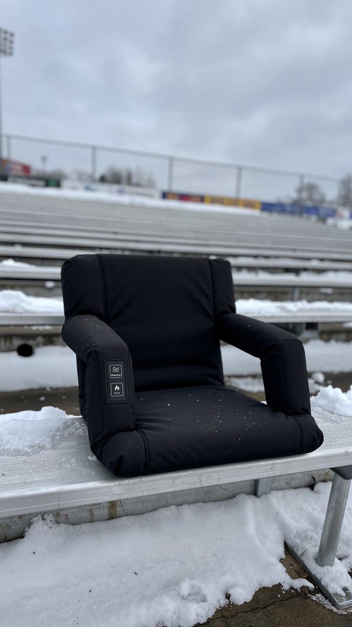 On aluminum bleachers